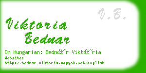 viktoria bednar business card